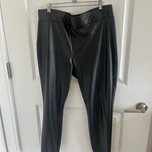 $20 LOFT Black Faux Leather Leggings